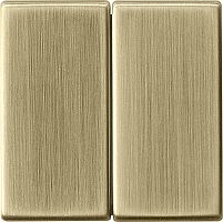 Лицевая панель Gira ClassiX для 2-кл. выключателя бронза картинка